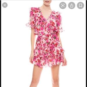 NEW Misa Los Angeles Pink Floral Dress